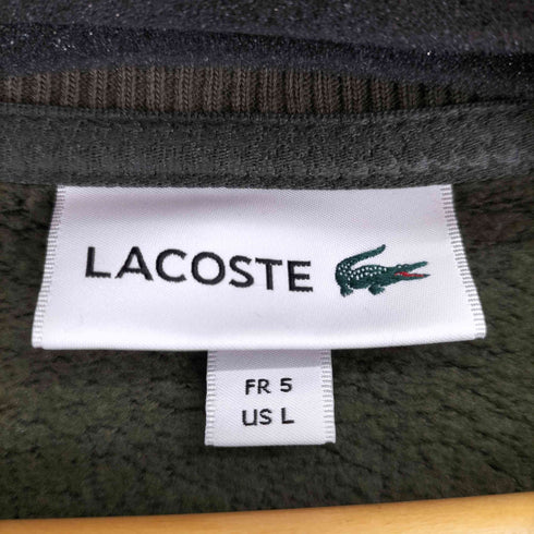 ラコステ LACOSTE ワッペンクルーネックスウェット メンズ L