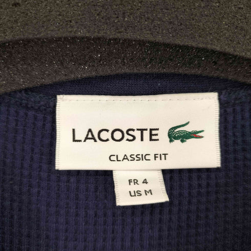 ラコステ LACOSTE リネンコットンブレンド ワッフルTシャツ メンズ M