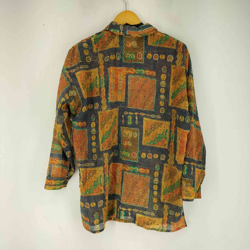 総柄 L/S シャツ レディース