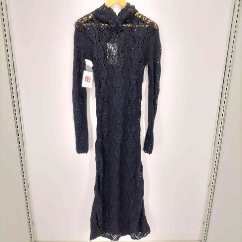 ザラ ZARA LONG CROCHETED KNIT DRESS LIMITED EDITION レディース import:S