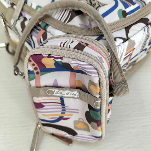 レスポートサック LeSportsac ポーチ付き 総柄 ミニバックパック リュック レディース