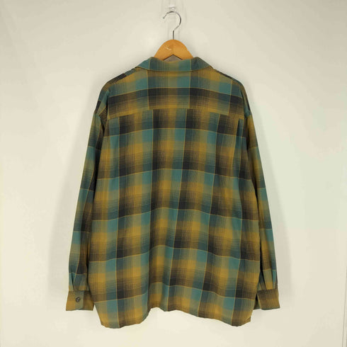 ビームス BEAMS オンブレチェック イージーフィット オープンカラーシャツ メンズ JPN:M