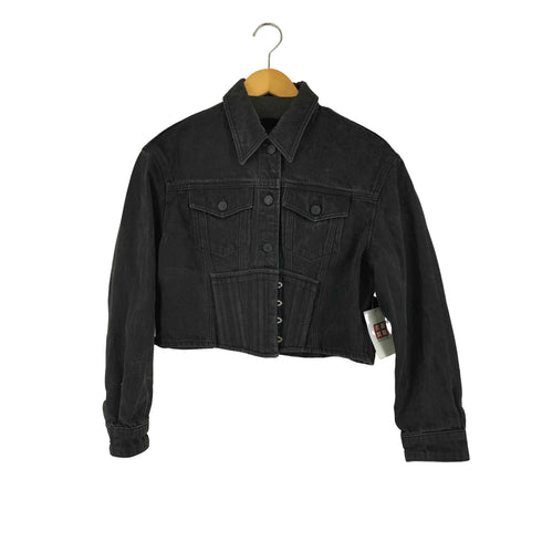 ミスシックスティ MISS SIXTY フロントデザインデニムトラッカージャケット レディース import:XS