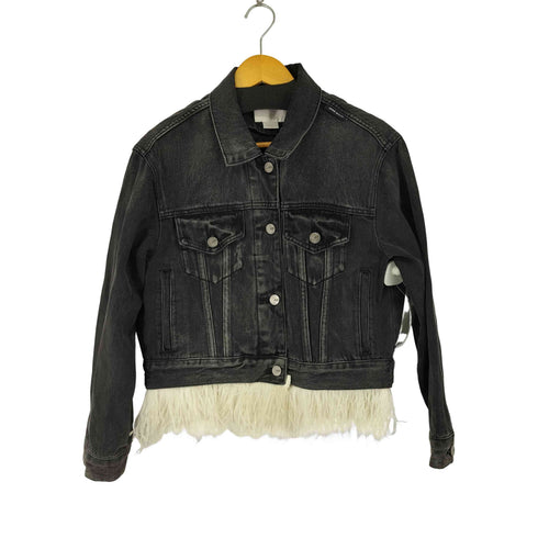 ミスシックスティ MISS SIXTY 裏地キルティング ファーデザインデニムトラッカージャケット レディース import:XS