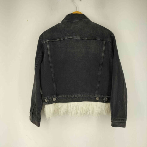ミスシックスティ MISS SIXTY 裏地キルティング ファーデザインデニムトラッカージャケット レディース import:XS