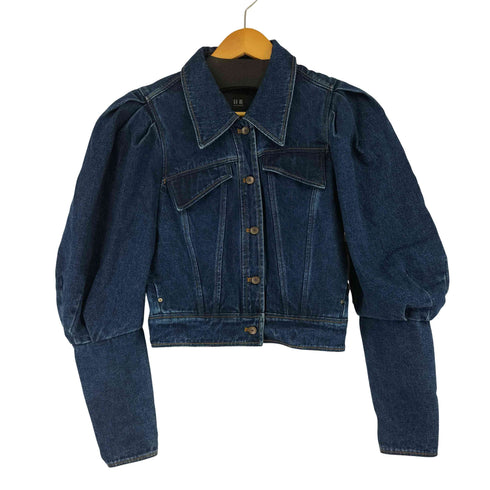 RIZHUO パワーショルダーデニムトラッカージャケット レディース import:S