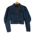 RIZHUO パワーショルダーデニムトラッカージャケット レディース import:S