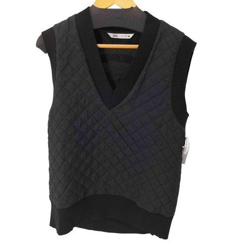 ザラ ZARA キルトベスト レディース import:XS
