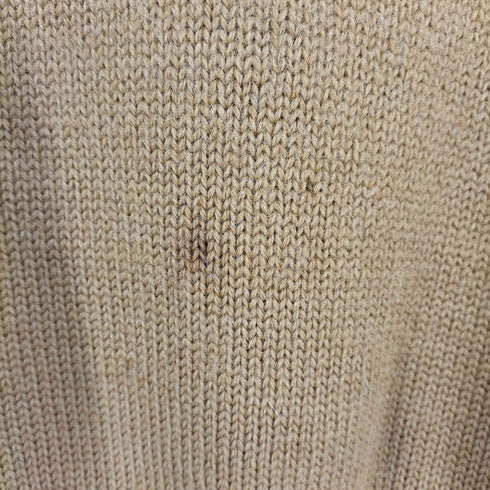 dehen knitting co 腹巻きリブ ウール Vネックニット メンズ