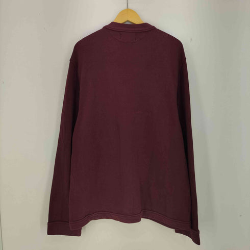 ポロバイラルフローレン Polo by RALPH LAUREN 90-00s 鹿の子地 コットンナイロン レタードカーディガン メンズ import:XL
