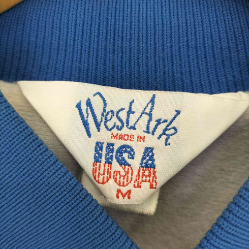 ウエストアーク WESTARK 80s USA製 CLEVELAND 刺繍 ナイロンスタジャン メンズ M
