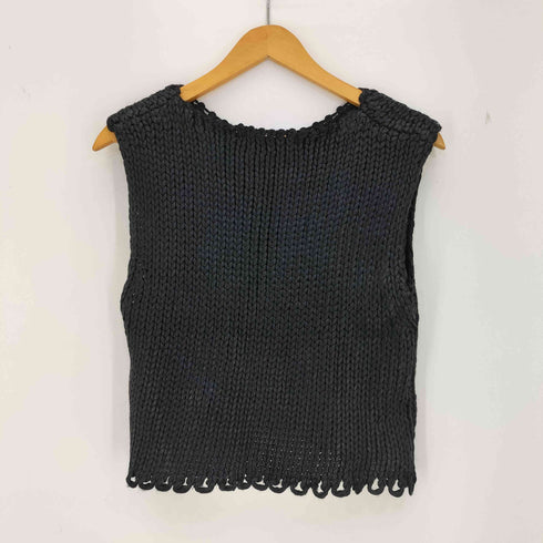 ザラ ZARA コーティング ニットベスト レディース import:M