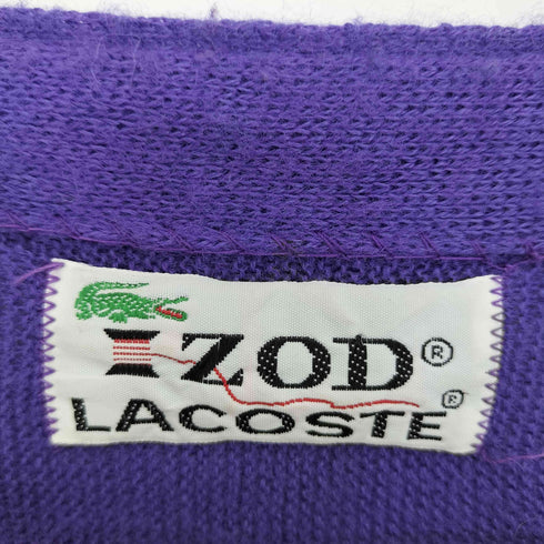 アイゾッドラコステ IZOD LACOSTE 70s 糸巻タグ アクリルカーディガン メンズ
