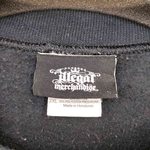 ILLEGAL MERCHANDISE HIPHOP 両面プリント クルーネックスウェット メンズ import:XXL