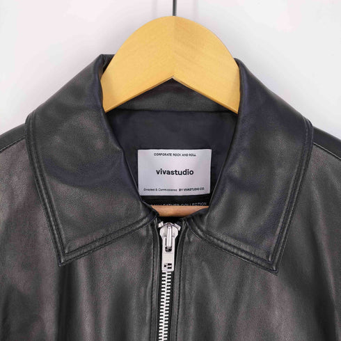 ビバスタジオ vivastudio VEGAN LEATHER COLLECTION フェイクレザーブルゾン メンズ JPN:M