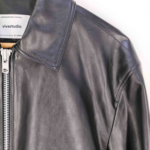 ビバスタジオ vivastudio VEGAN LEATHER COLLECTION フェイクレザーブルゾン メンズ JPN:M