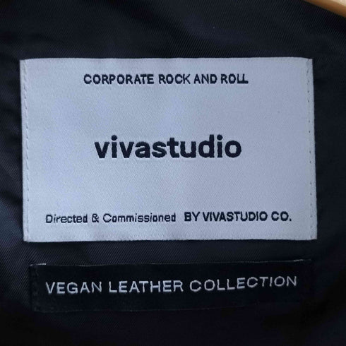 ビバスタジオ vivastudio VEGAN LEATHER COLLECTION フェイクレザーブルゾン メンズ JPN:M
