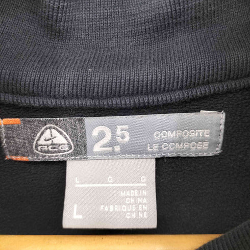 ナイキエーシージー NIKE ACG 00S 刺繍ロゴ ジップアップスウェット メンズ import:L