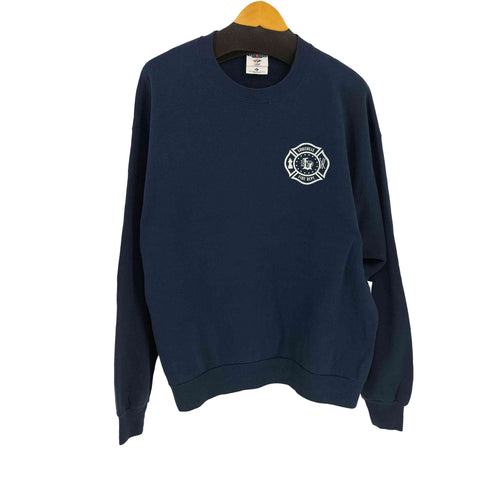 ジャージーズ JERZEES LUISVILLE FIRE&RESCUE 両面プリント クルーネックスウェット メンズ import:L