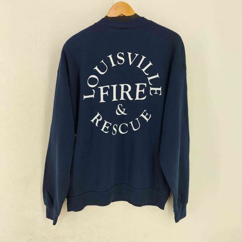 ジャージーズ JERZEES LUISVILLE FIRE&RESCUE 両面プリント クルーネックスウェット メンズ import:L