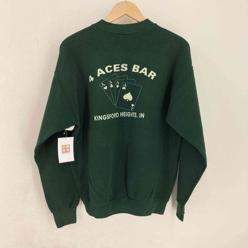 フルーツオブザルーム FRUIT OF THE LOOM USA製 4 ACES BAR KINGSFORD HEIGHTS.IN クルーネックスウェット メンズ import:L