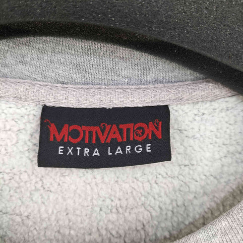 MOTIVATION USA製 ロゴプリント クルーネックスウェット VISIT MTVTN.COM メンズ import:XL