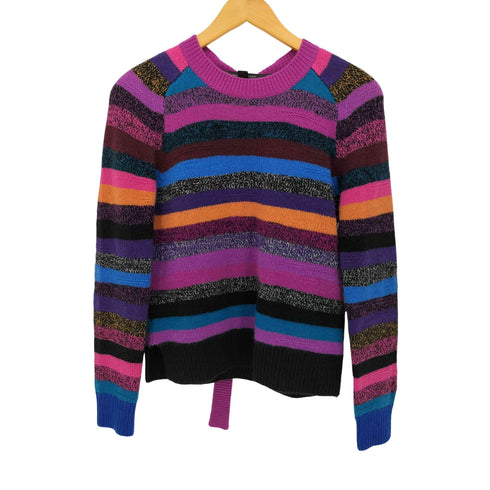 マークジェイコブス MARC JACOBS マルチカラー ミックス ボーダー カシミヤ クルーネック L/S ニット メンズ import:S