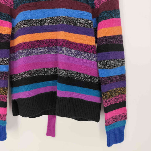 マークジェイコブス MARC JACOBS マルチカラー ミックス ボーダー カシミヤ クルーネック L/S ニット メンズ import:S
