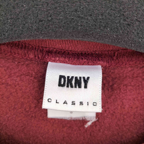 ダナキャランニューヨーク DKNY CLASSIC USA製 ロゴプリント クルーネックスウェット メンズ import:S