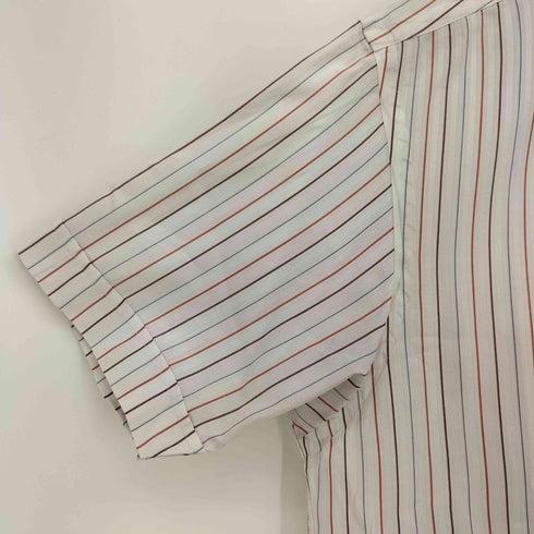 バーバリーブラックレーベル BURBERRY BLACK LABEL マルチストライプ半袖ボタンダウンシャツ メンズ JPN:2
