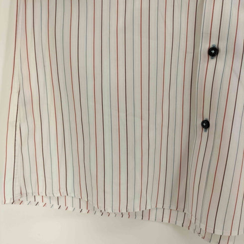 バーバリーブラックレーベル BURBERRY BLACK LABEL マルチストライプ半袖ボタンダウンシャツ メンズ JPN:2