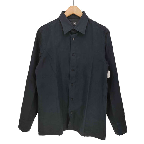 シーケーカルバンクライン ck Calvin Klein スウェードタッチボタンシャツ メンズ import:M