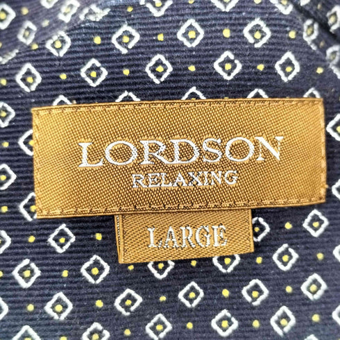 lordson コーデュロイ総柄ボタンダウンシャツ メンズ JPN:L