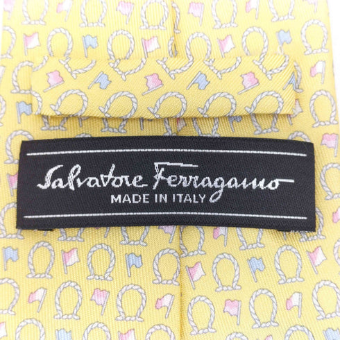 サルヴァトーレフェラガモ Salvatore Ferragamo 総柄ネクタイ メンズ