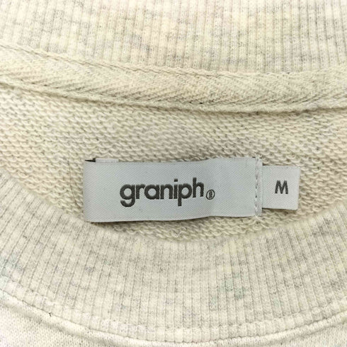 グラニフ graniph 絵本コラボ トラネコ フロント刺繍 クルーネックスウェット レディース M