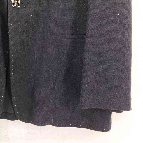 ヨウジヤマモトプールオム Yohji Yamamoto POUR HOMME ビーズ装飾 ボタンレスジャケット LOOK42 メンズ JPN:3
