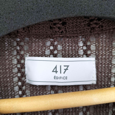 フォーワンセブンバイエディフィス 417 by EDIFICE ソフトレーススクエアシャツ メンズ JPN:M