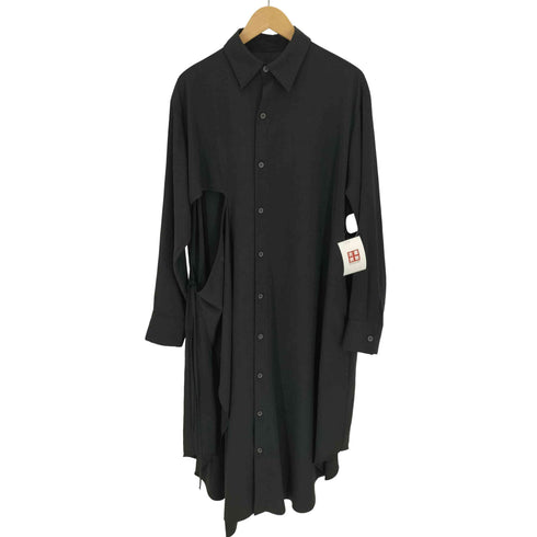 サイトバイヨウジヤマモト syte by Yohji Yamamoto 24SS CREPE DE CHINE SHIRT DRESS WITH DOUBLE-TAILORED RIGHT FRONT レディース JPN:2
