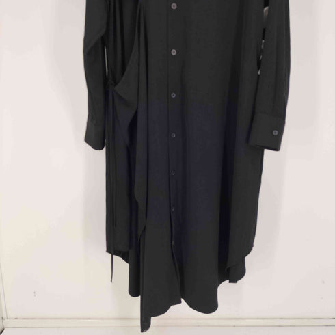 サイトバイヨウジヤマモト syte by Yohji Yamamoto 24SS CREPE DE CHINE SHIRT DRESS WITH DOUBLE-TAILORED RIGHT FRONT レディース JPN:2