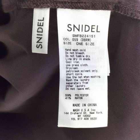 スナイデル snidel フリル スタンドカラー ブラウス レディース ONE SIZE