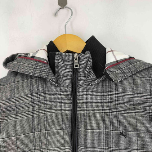 バーバリーブラックレーベル BURBERRY BLACK LABEL ノバチェックフーデットダウンジャケット メンズ import:M
