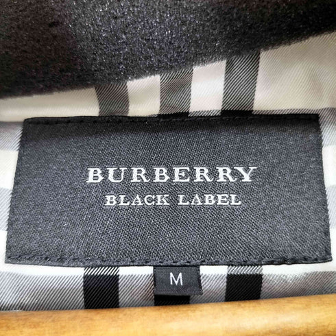 バーバリーブラックレーベル BURBERRY BLACK LABEL ノバチェックフーデットダウンジャケット メンズ import:M