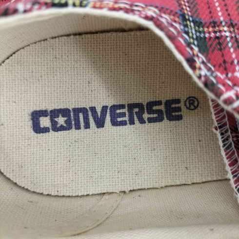 コンバースオールスター CONVERSE ALLSTAR CHECKS OX RED ローカットスニーカー メンズ JPN:26