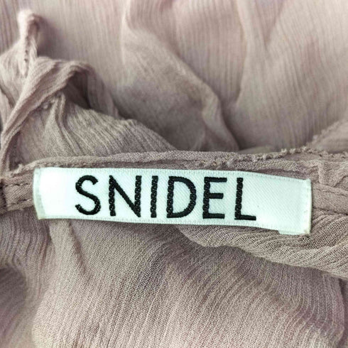 スナイデル snidel クレープ シアー チュニック レディース ONE SIZE