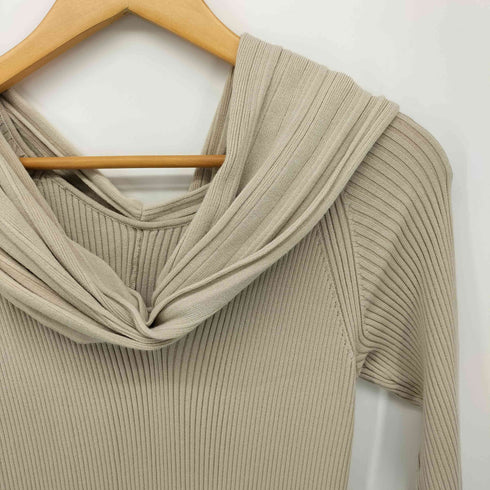 フレイアイディー FRAY I.D 23AW ドレープ ネック リブニット ワンピ レディース ONE SIZE