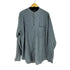 COLISSUM 80S ストライプ柄 ロングスリーブ バンドカラーシャツ メンズ import:XL