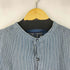 COLISSUM 80S ストライプ柄 ロングスリーブ バンドカラーシャツ メンズ import:XL
