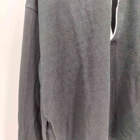 クラネ CLANE 23AW DEEP NECK WIDE RUGBY SHIRT ディープ ネック ワイド ラグビーシャツ レディース JPN:1