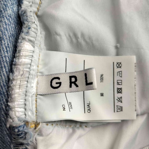 グレイル GRL サイドカッティングデニムパンツ レディース JPN:L