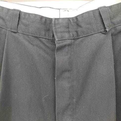 ディッキーズ Dickies 70S~80S チビタグ MADE IN USA 2タックワークパンツ ブラック メンズ 34/32